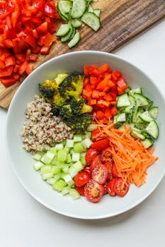 Photo Of Bowl Beside Wooden Chopping Board