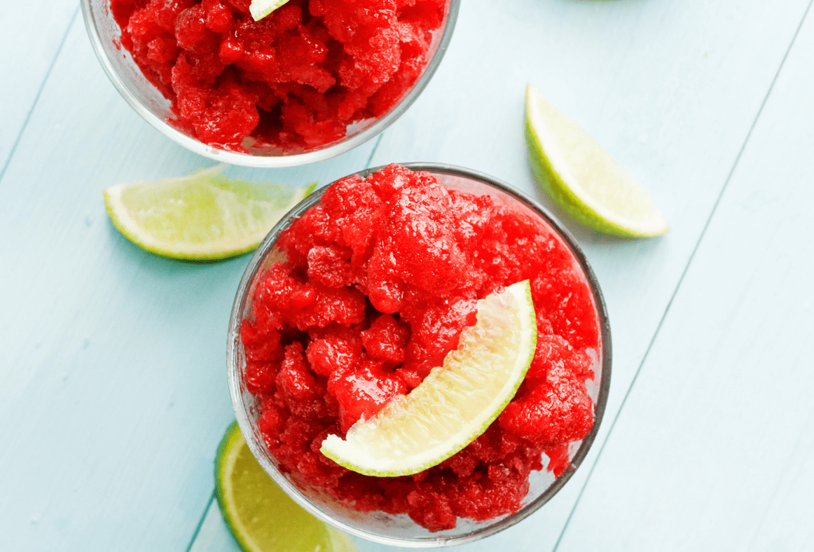 Persian Rose-Lime Granita with Vermicelli (Faloodeh)