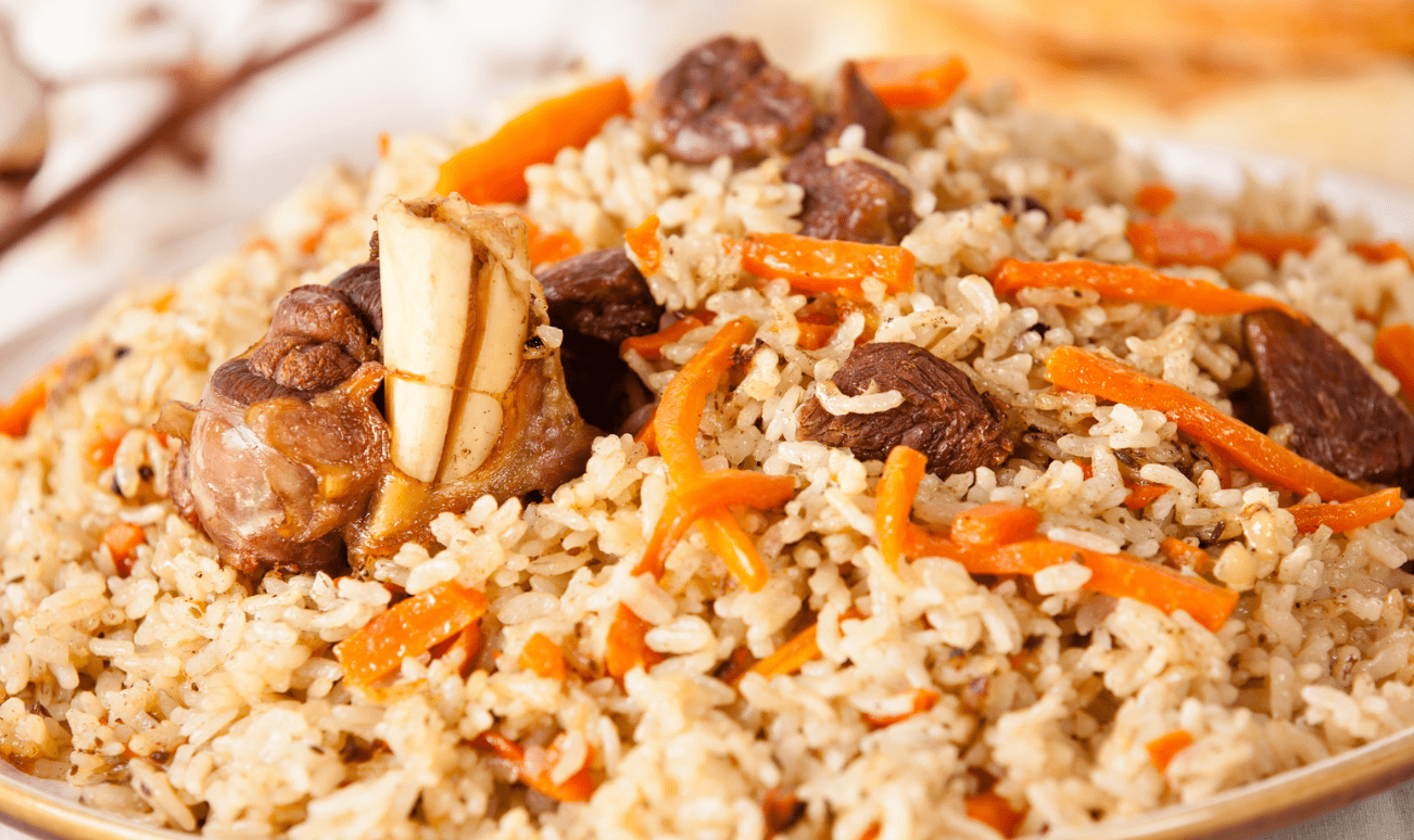 Carrot and Pea Pilaf with Middle Eastern Rice